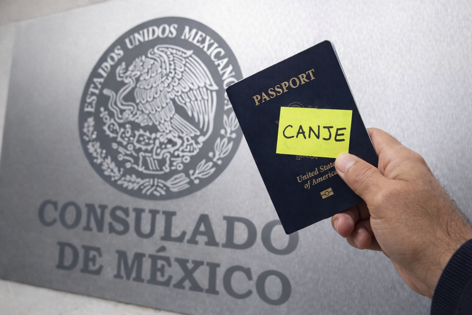 Canje post it in passport